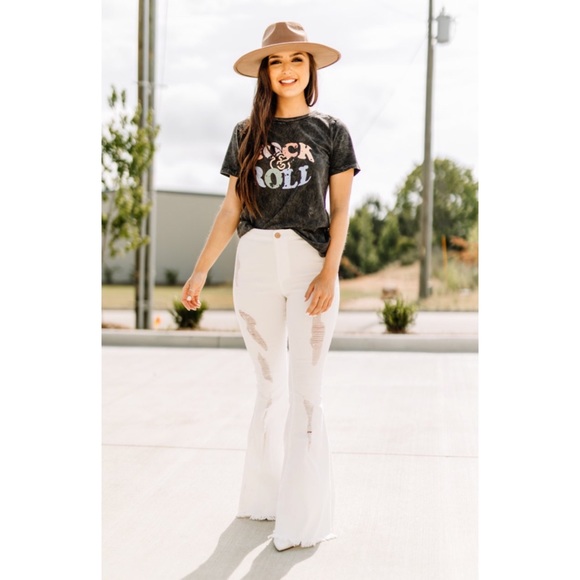 . Rock & Roll Mineral Wash Short Sleeve Graphic T-Shirt - Picture 11 of 14